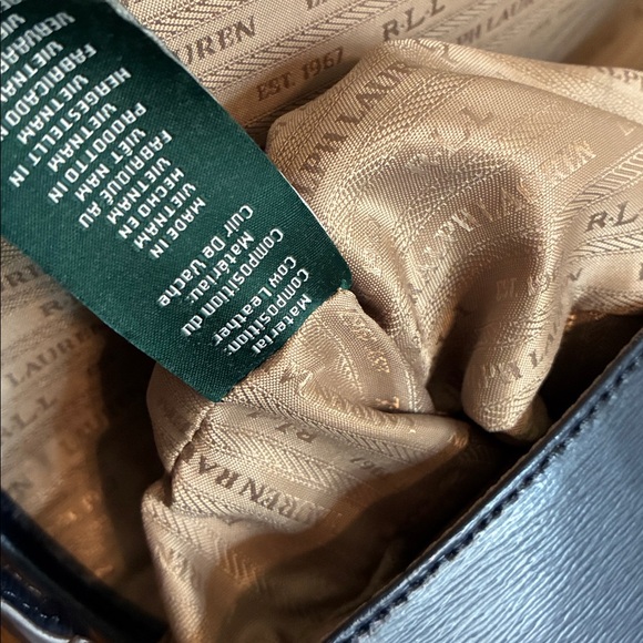 Ralph Lauren Midnight Blue Leather Bag - Picture 5 of 6